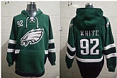 Eagles 92 Reggie White Green All Stitched Hooded Sweatshirt,baseball caps,new era cap wholesale,wholesale hats